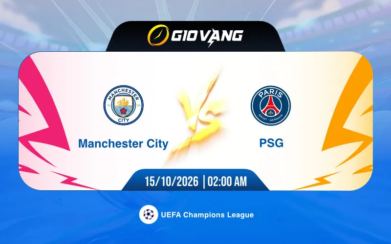 Soi kèo Man City vs PSG 02h00 ngày 15/10/2026 – Cup C1
